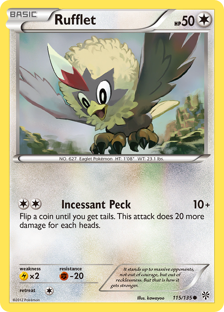 Rufflet (115/135) [Black & White: Plasma Storm] | Shuffle n Cut Hobbies & Games