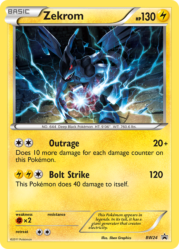 Zekrom (BW24) [Black & White: Black Star Promos] | Shuffle n Cut Hobbies & Games