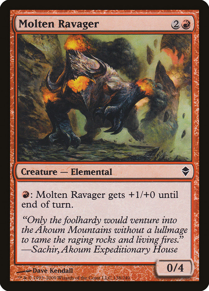 Molten Ravager [Zendikar] | Shuffle n Cut Hobbies & Games