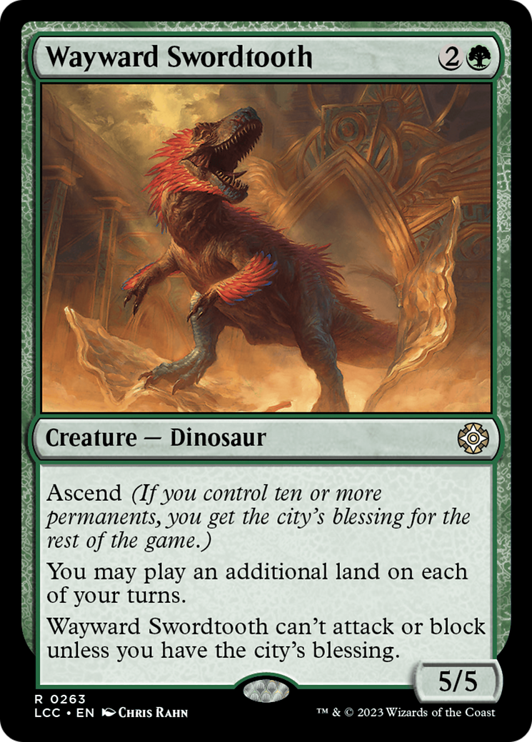 Wayward Swordtooth [The Lost Caverns of Ixalan Commander] | Shuffle n Cut Hobbies & Games