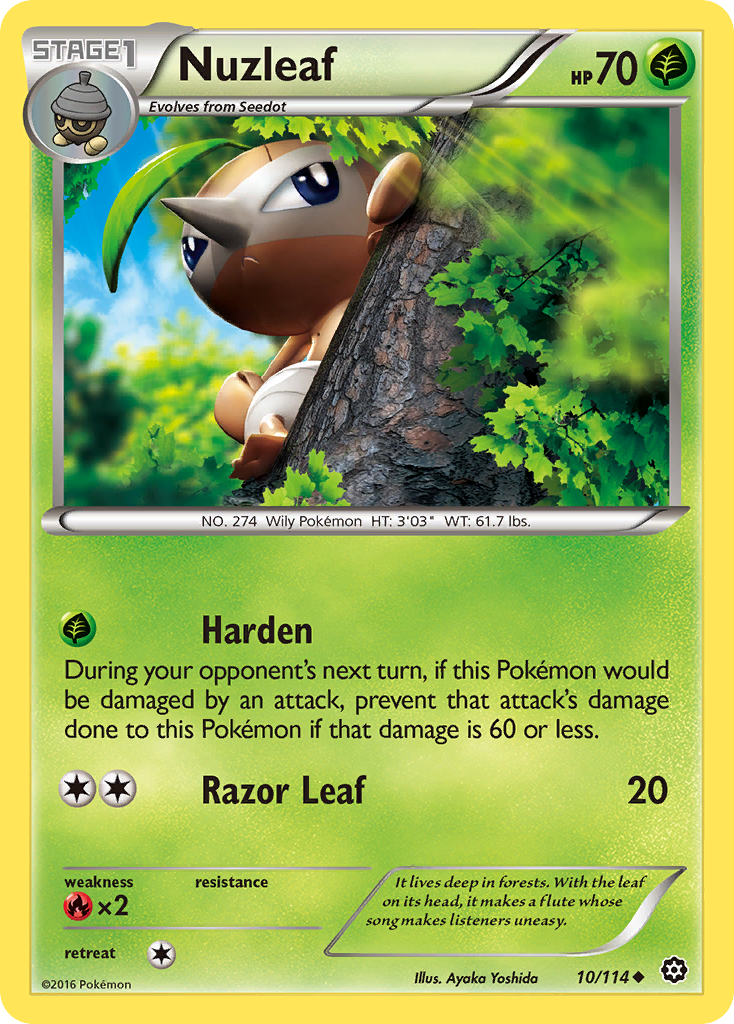 Nuzleaf (10/114) [XY: Steam Siege] | Shuffle n Cut Hobbies & Games