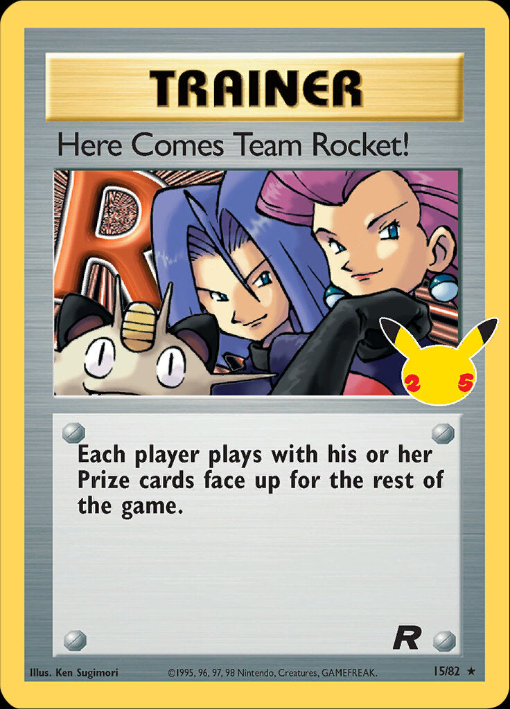 Here Comes Team Rocket! (15/82) [Celebrations: 25th Anniversary - Classic Collection] | Shuffle n Cut Hobbies & Games