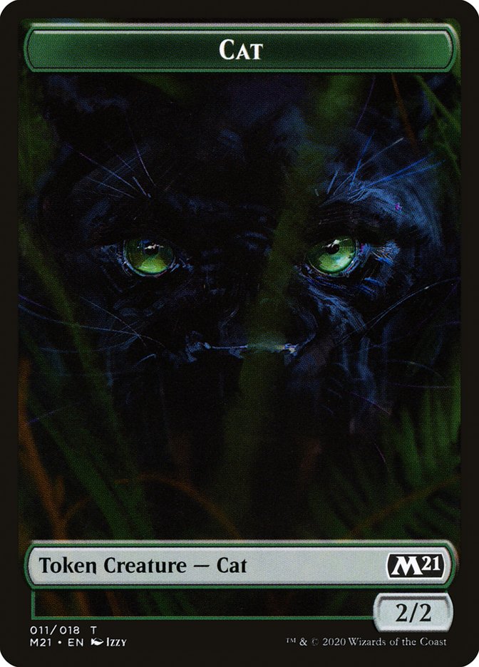 Cat Token (011/018) [Core Set 2021 Tokens] | Shuffle n Cut Hobbies & Games