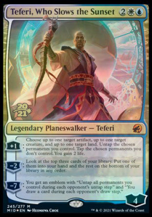 Teferi, Who Slows the Sunset [Innistrad: Midnight Hunt Prerelease Promos] | Shuffle n Cut Hobbies & Games