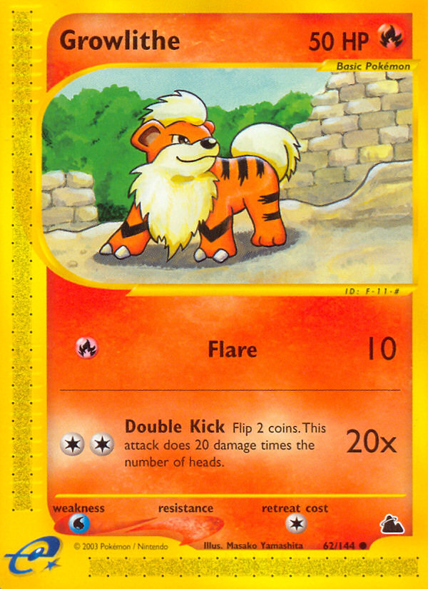 Growlithe (62/144) [Skyridge] | Shuffle n Cut Hobbies & Games