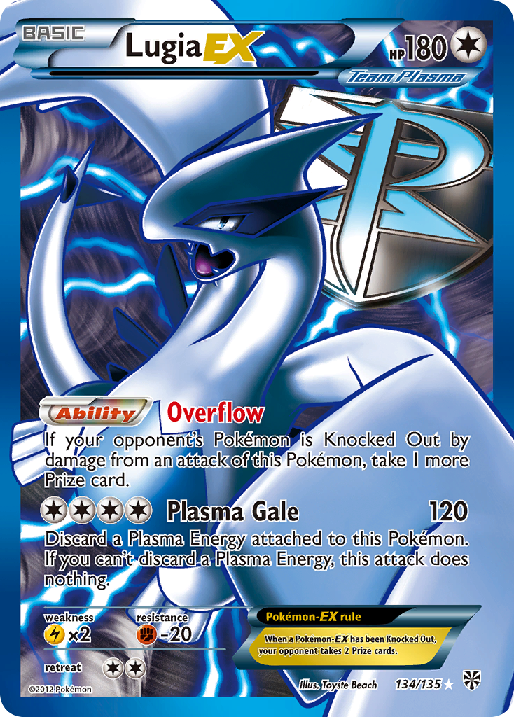 Lugia EX (134/135) [Black & White: Plasma Storm] | Shuffle n Cut Hobbies & Games