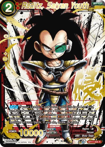 Raditz, Saiyan Youth (Alternate Art) [BT11-005] | Shuffle n Cut Hobbies & Games