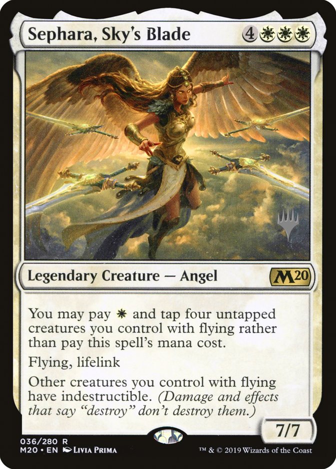 Sephara, Sky's Blade (Promo Pack) [Core Set 2020 Promos] | Shuffle n Cut Hobbies & Games