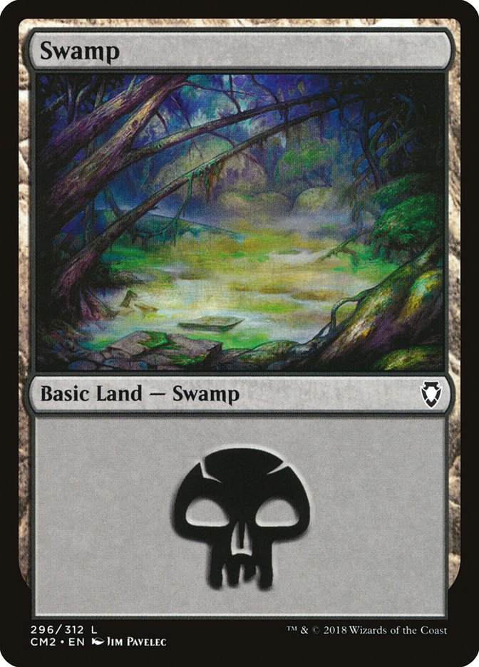 Swamp (296) [Commander Anthology Volume II] | Shuffle n Cut Hobbies & Games