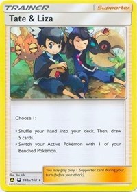 Tate & Liza (148a/168) (Alternate Art Promo) (Battle Arena Deck Exclusive) [Sun & Moon: Celestial Storm] | Shuffle n Cut Hobbies & Games