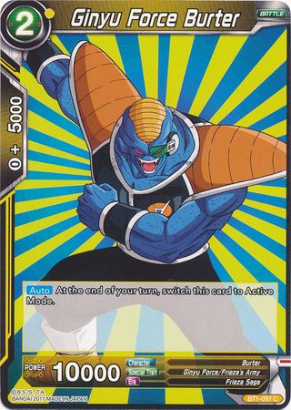 Ginyu Force Burter [BT1-097] | Shuffle n Cut Hobbies & Games