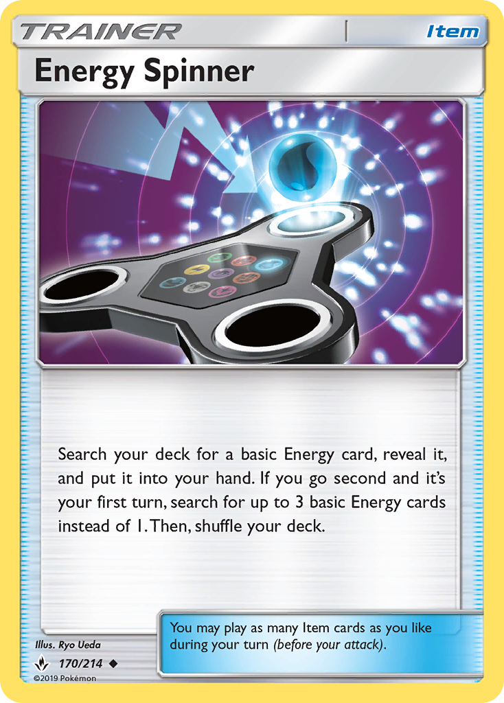 Energy Spinner (170/214) [Sun & Moon: Unbroken Bonds] | Shuffle n Cut Hobbies & Games