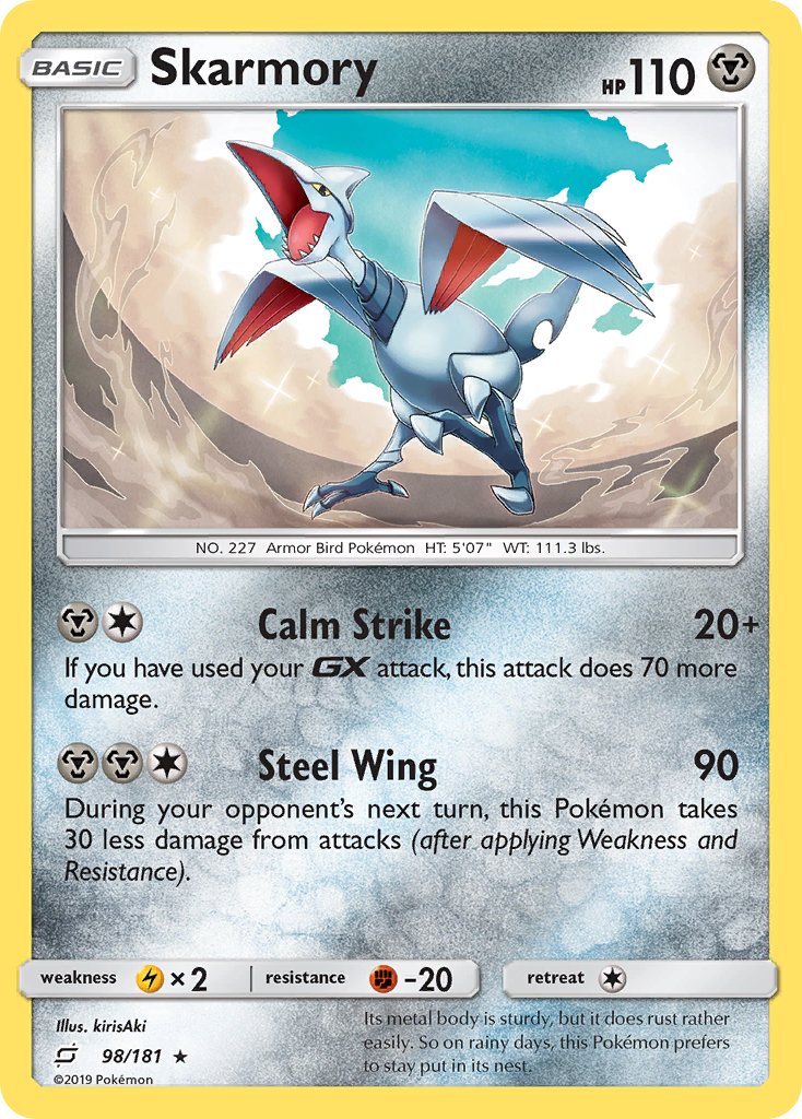 Skarmory (98/181) [Sun & Moon: Team Up] | Shuffle n Cut Hobbies & Games