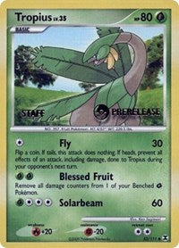 Tropius (52/111) (Staff Prerelease Promo) [Nintendo: Black Star Promos] | Shuffle n Cut Hobbies & Games