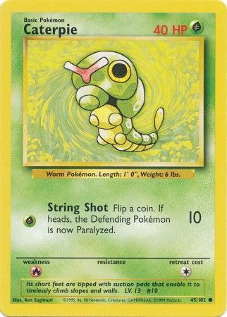 Caterpie (45/102) [Base Set Unlimited] | Shuffle n Cut Hobbies & Games