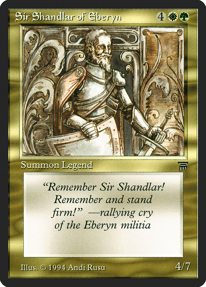 Sir Shandlar of Eberyn [Legends] | Shuffle n Cut Hobbies & Games