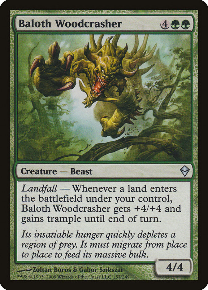 Baloth Woodcrasher [Zendikar] | Shuffle n Cut Hobbies & Games