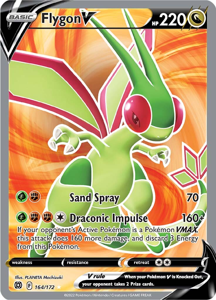 Flygon V (164/172) [Sword & Shield: Brilliant Stars] | Shuffle n Cut Hobbies & Games