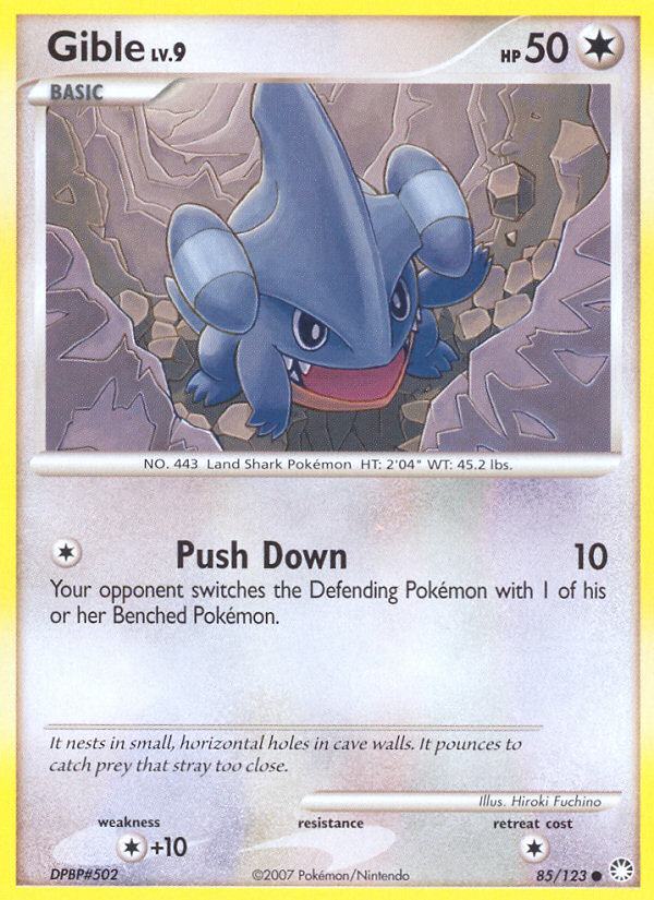 Gible (85/123) [Diamond & Pearl: Mysterious Treasures] | Shuffle n Cut Hobbies & Games