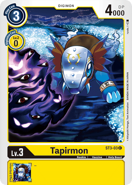 Tapirmon [ST3-03] [Starter Deck: Heaven's Yellow] | Shuffle n Cut Hobbies & Games