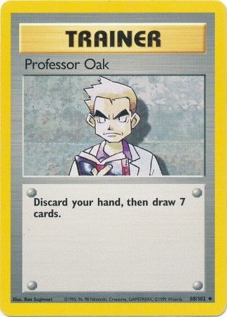 Professor Oak (88/102) [Base Set Unlimited] | Shuffle n Cut Hobbies & Games