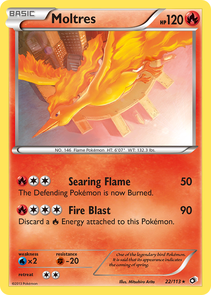 Moltres (22/113) [Black & White: Legendary Treasures] | Shuffle n Cut Hobbies & Games