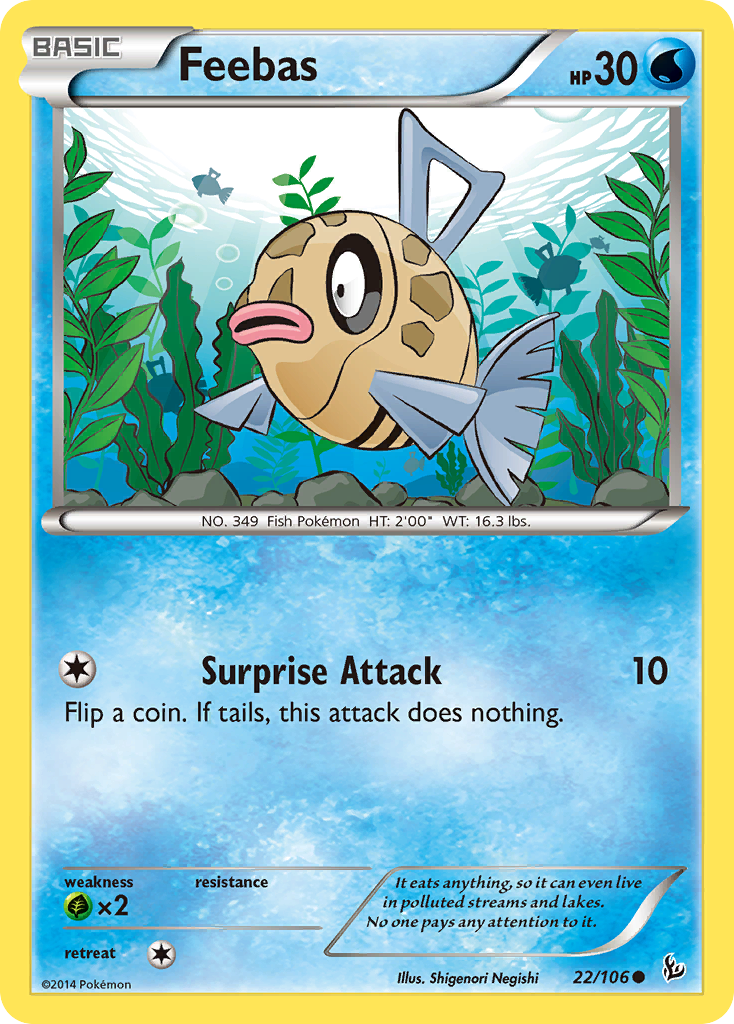 Feebas (22/106) [XY: Flashfire] | Shuffle n Cut Hobbies & Games