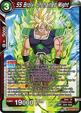 SS Broly, Unchained Might (Uncommon) [BT13-025] | Shuffle n Cut Hobbies & Games