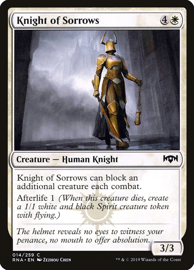 Knight of Sorrows [Ravnica Allegiance] | Shuffle n Cut Hobbies & Games