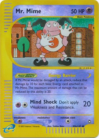 Mr Mime (95b/147) [Aquapolis] | Shuffle n Cut Hobbies & Games