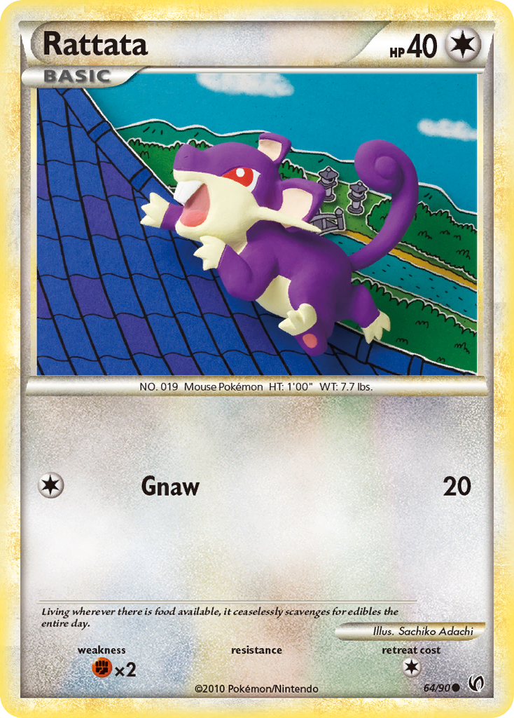 Rattata (64/90) [HeartGold & SoulSilver: Undaunted] | Shuffle n Cut Hobbies & Games