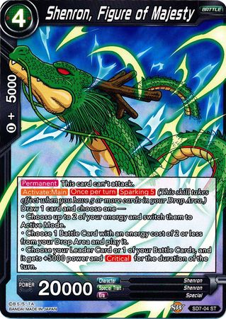 Shenron, Figure of Majesty (Starter Deck - Shenron's Advent) (SD7-04) [Miraculous Revival] | Shuffle n Cut Hobbies & Games