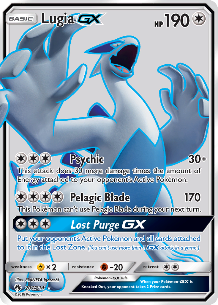 Lugia GX (207/214) [Sun & Moon: Lost Thunder] | Shuffle n Cut Hobbies & Games