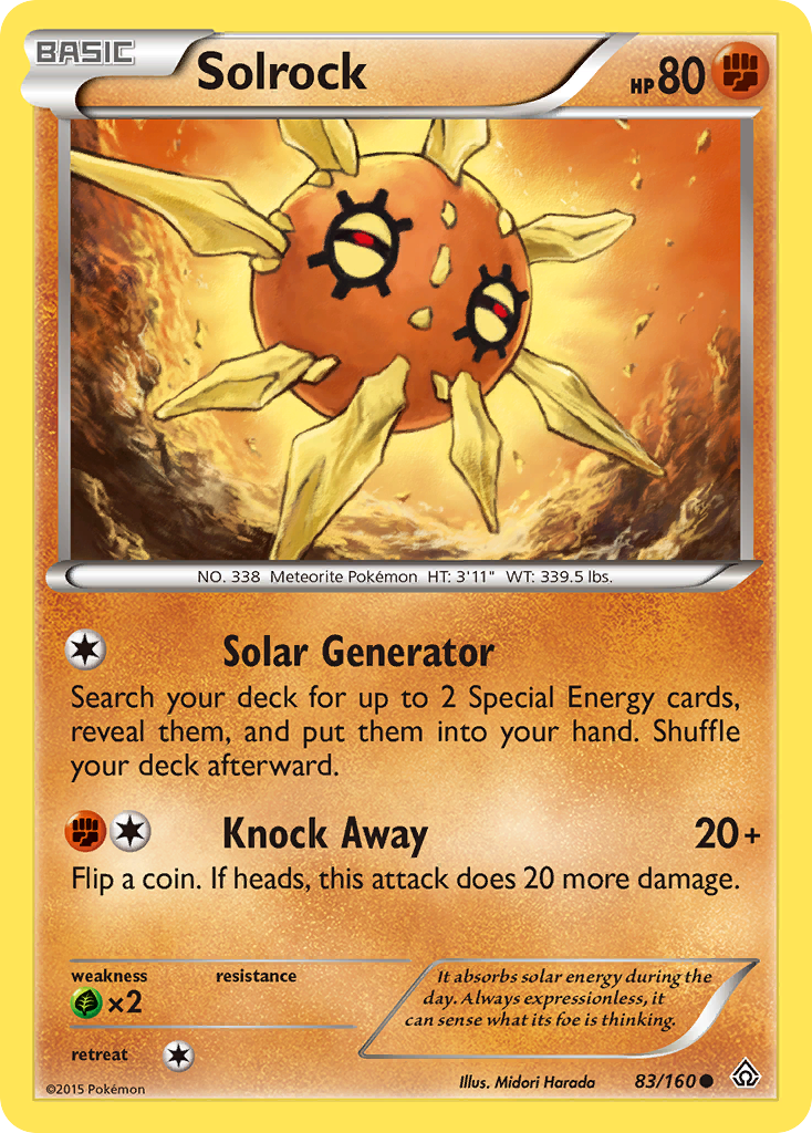 Solrock (83/160) [XY: Primal Clash] | Shuffle n Cut Hobbies & Games