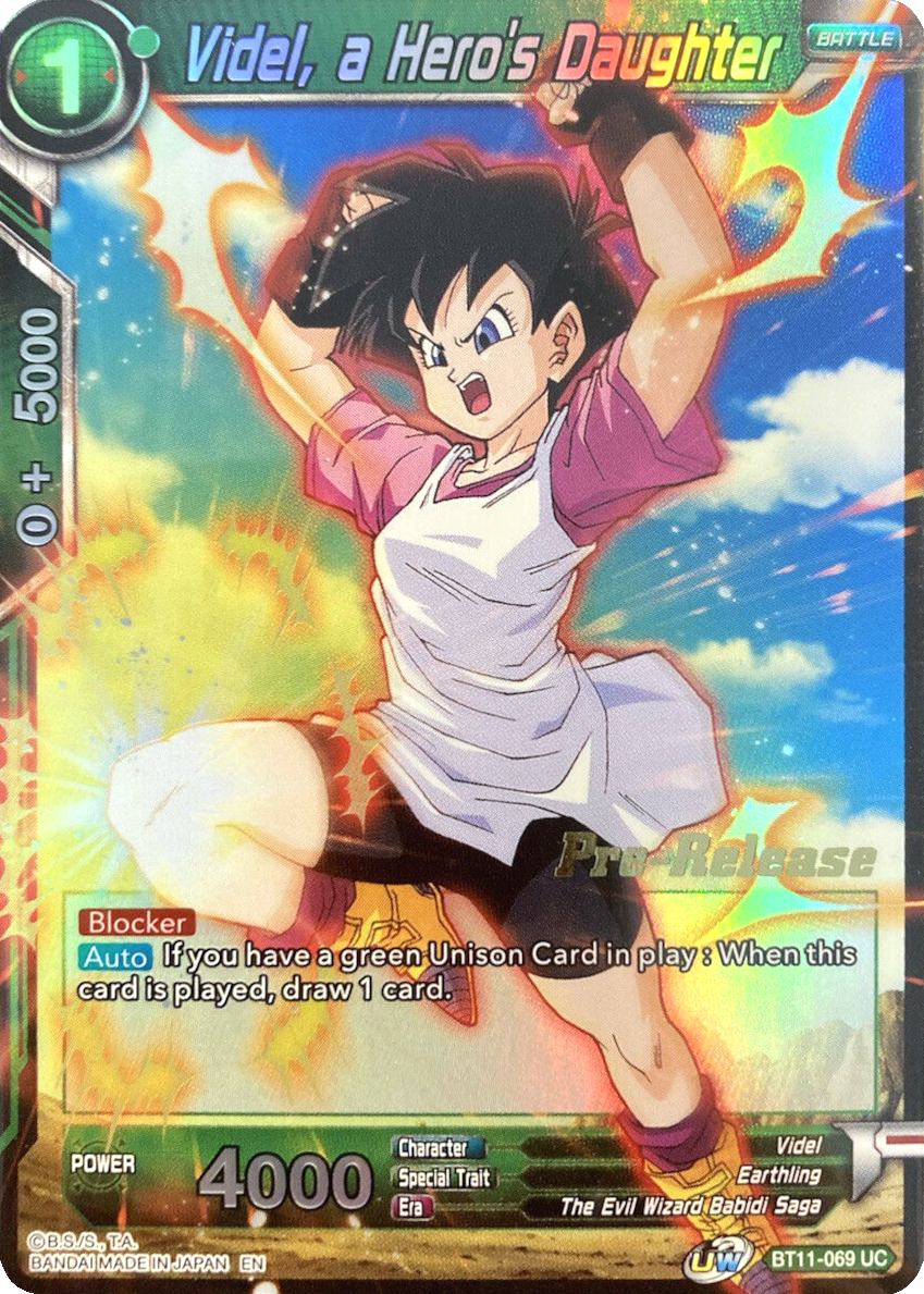 Videl, a Hero's Daughter (BT11-069) [Vermilion Bloodline Prerelease Promos] | Shuffle n Cut Hobbies & Games