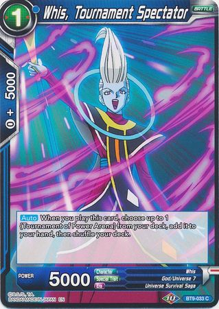 Whis, Tournament Spectator [BT9-033] | Shuffle n Cut Hobbies & Games