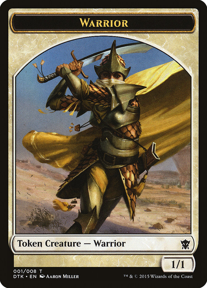 Warrior Token [Dragons of Tarkir Tokens] | Shuffle n Cut Hobbies & Games