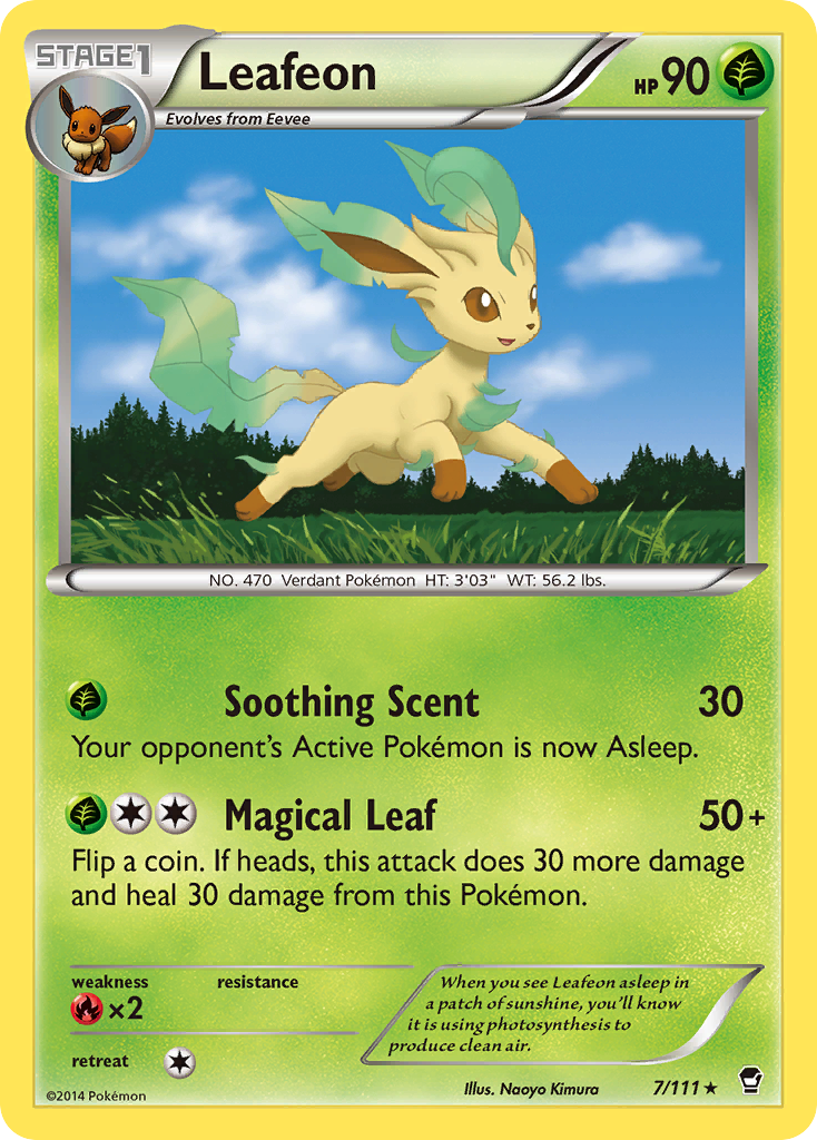 Leafeon (7/111) [XY: Furious Fists] | Shuffle n Cut Hobbies & Games