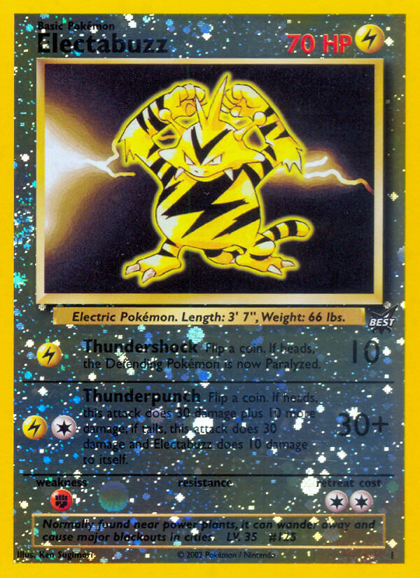 Electabuzz (1) [Best of Promos] | Shuffle n Cut Hobbies & Games