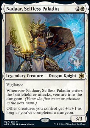 Nadaar, Selfless Paladin (Promo Pack) [Dungeons & Dragons: Adventures in the Forgotten Realms Promos] | Shuffle n Cut Hobbies & Games