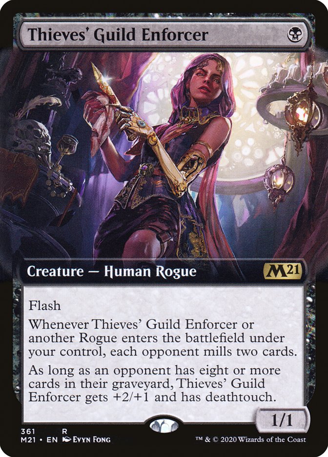 Thieves' Guild Enforcer (Extended Art) [Core Set 2021] | Shuffle n Cut Hobbies & Games