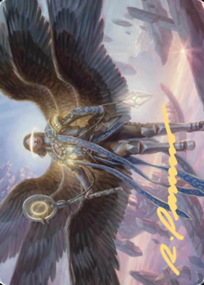 Angel of Destiny Art Card (Gold-Stamped Signature) [Zendikar Rising Art Series] | Shuffle n Cut Hobbies & Games