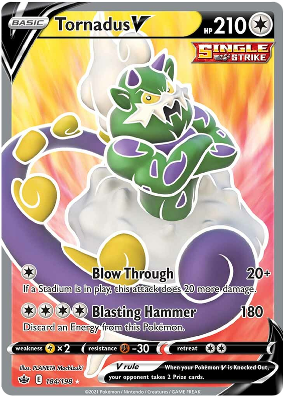 Tornadus V (184/198) [Sword & Shield: Chilling Reign] | Shuffle n Cut Hobbies & Games