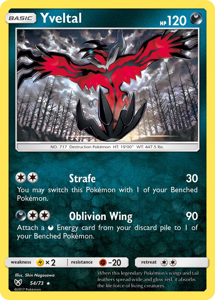 Yveltal (54/73) [Sun & Moon: Shining Legends] | Shuffle n Cut Hobbies & Games