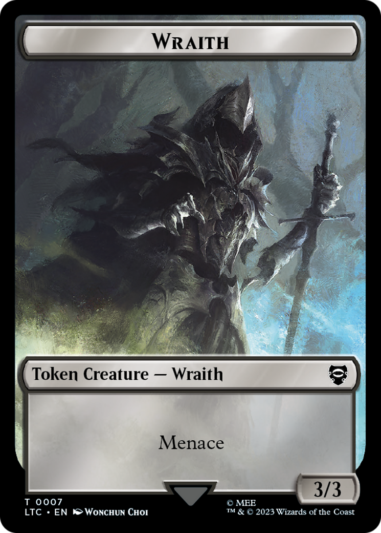 Food // Wraith Double-Sided Token [The Lord of the Rings: Tales of Middle-Earth Commander Tokens] | Shuffle n Cut Hobbies & Games