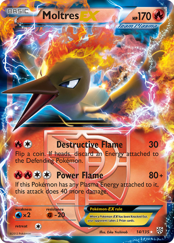 Moltres EX (14/135) [Black & White: Plasma Storm] | Shuffle n Cut Hobbies & Games