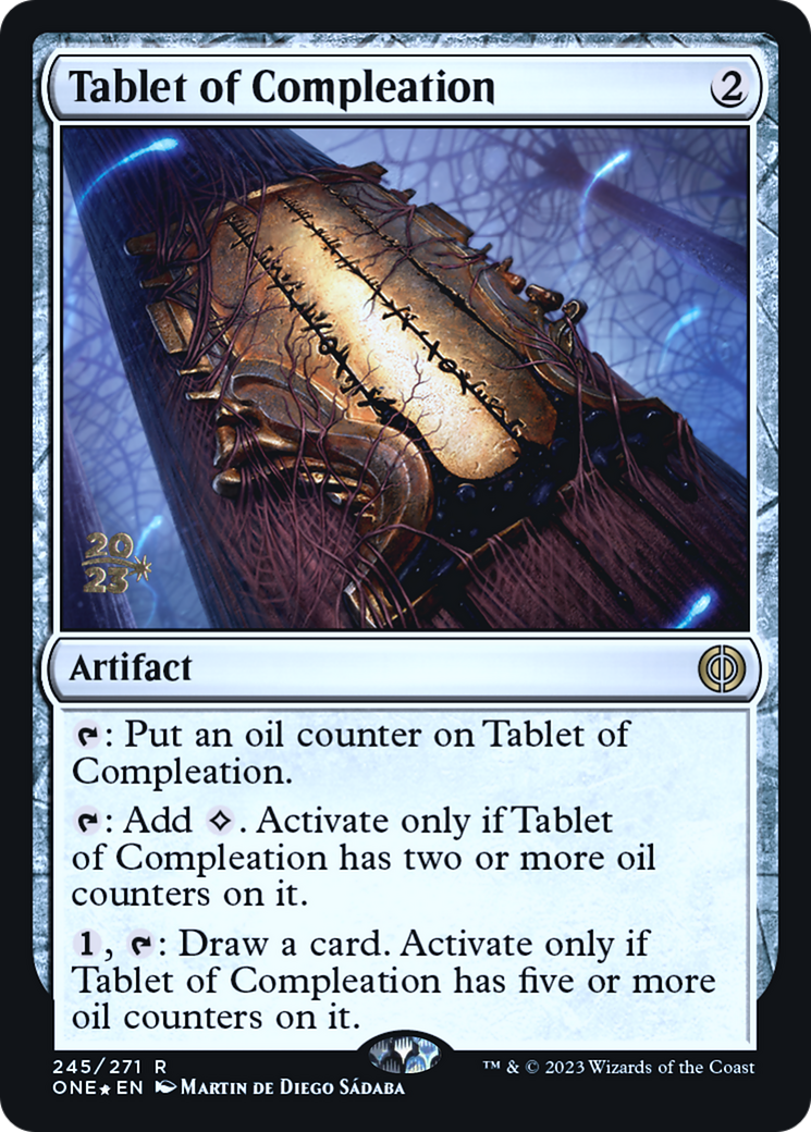 Tablet of Compleation [Phyrexia: All Will Be One Prerelease Promos] | Shuffle n Cut Hobbies & Games