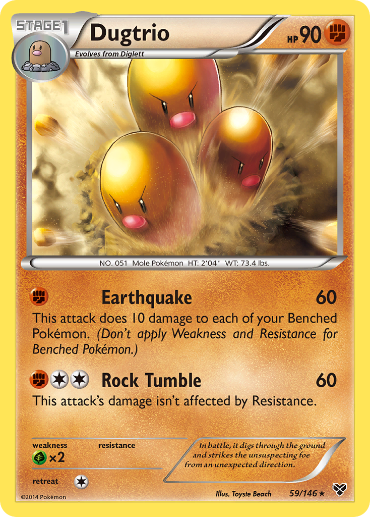 Dugtrio (59/146) [XY: Base Set] | Shuffle n Cut Hobbies & Games