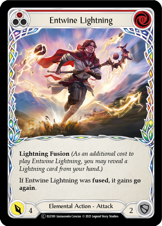 Entwine Lightning (Red) [U-ELE100] Unlimited Normal | Shuffle n Cut Hobbies & Games