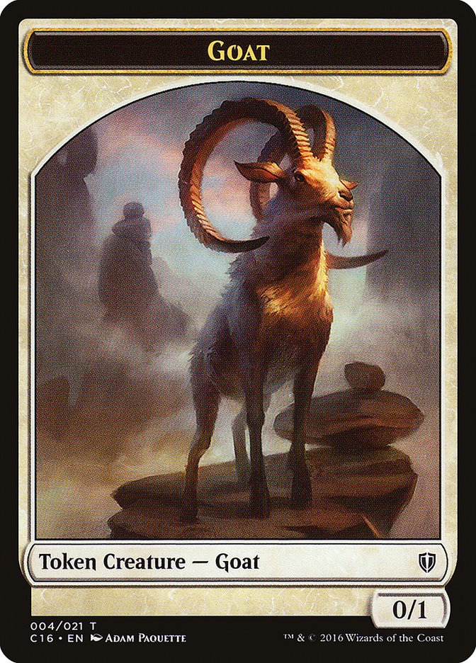 Goat // Thopter Double-Sided Token [Commander 2016 Tokens] | Shuffle n Cut Hobbies & Games